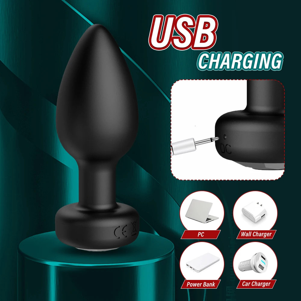 Anal Vibrator Wireless Remote Control Butt Plug Men Prostate Massager Female Vagina Masturbator for Adult Sex Toys Women Men Gay 240325