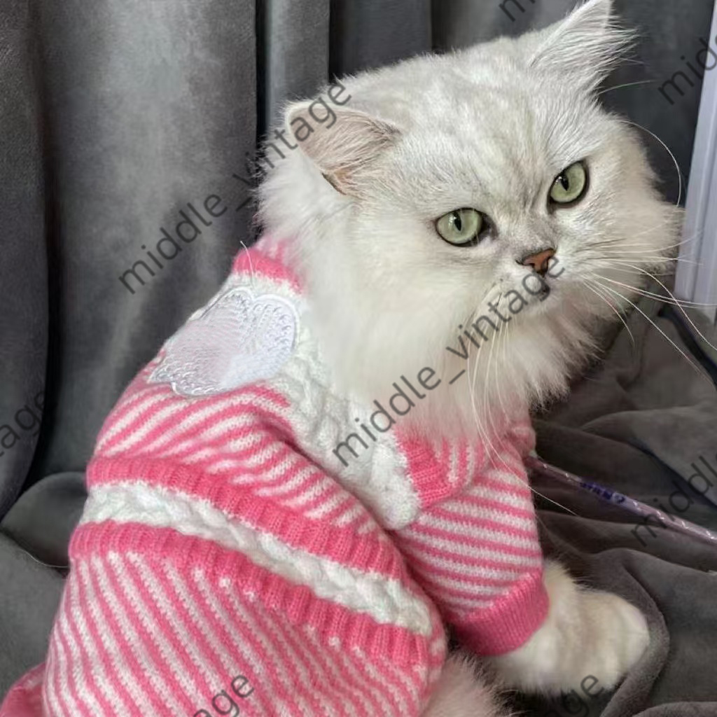 Fashionable Pet Knitted Sweaters Designer Dog Clothing Outdoor Companion Cat Clothes For Small And Medium Dogs