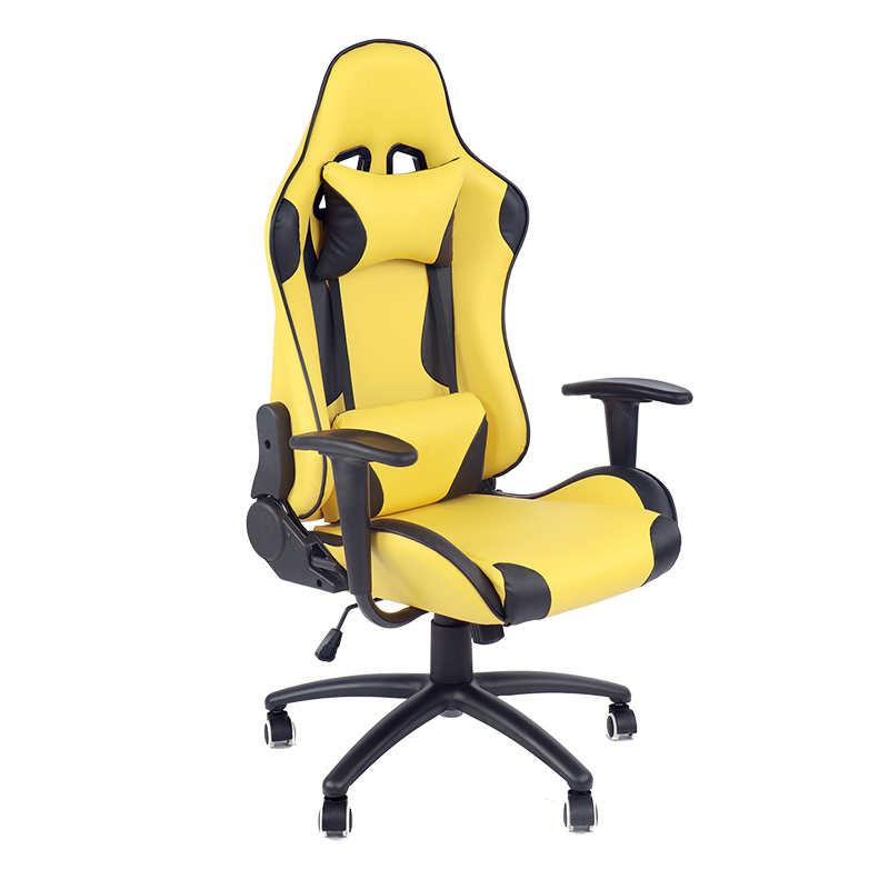 Adjustable Height & Reclining Ergonomic E-Sports Gaming Chair in Black