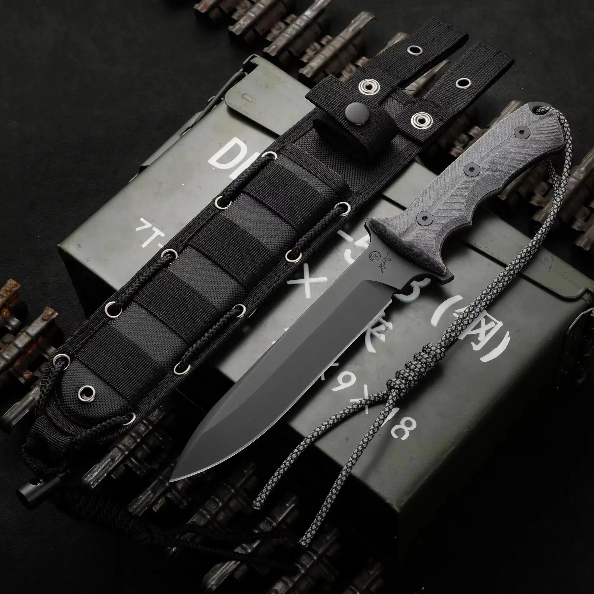 Chris Reeve Combat Fixed Blade Knife CR Pocket Tactical Knives Rescue Utility EDC Tools