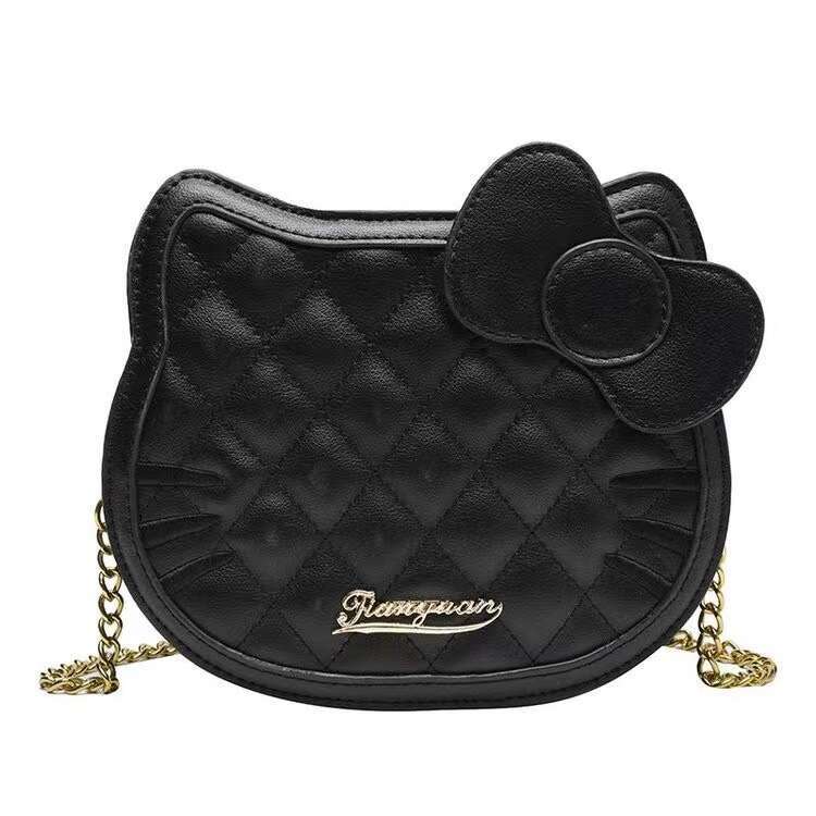 2024 new single shoulder crossbody KT niche diamond grid chain versatile small cute women's bag