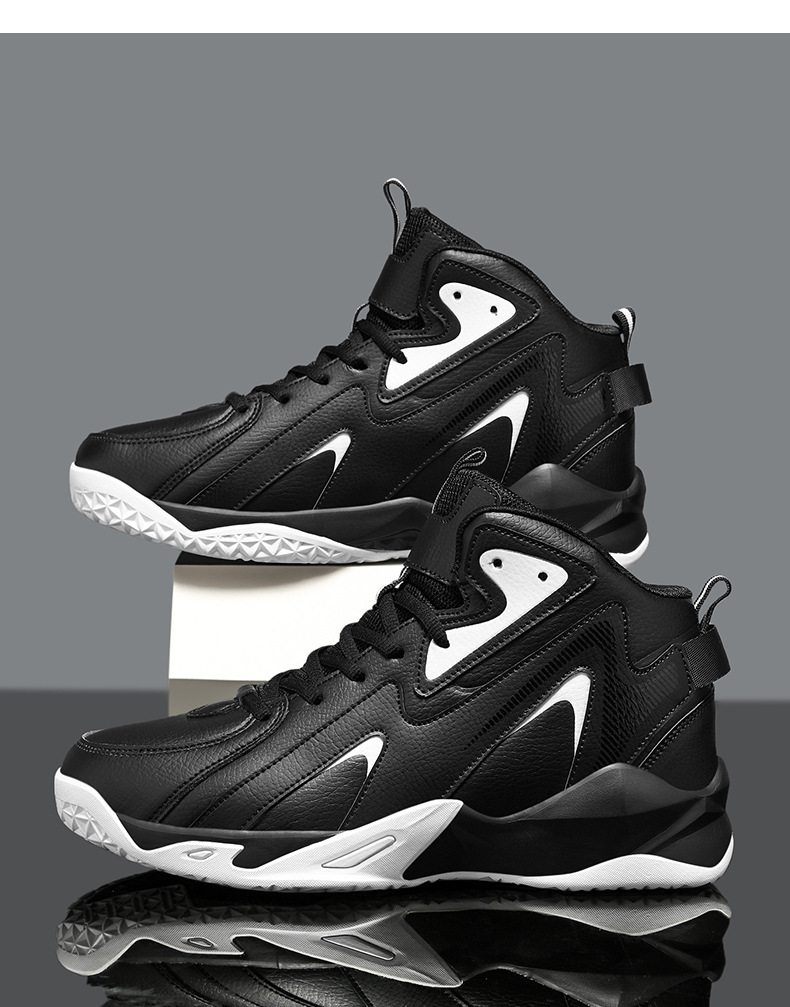 Oversized combat basketball shoes autumn and winter sneakers casual shoes non-slip competition shoes shipping free