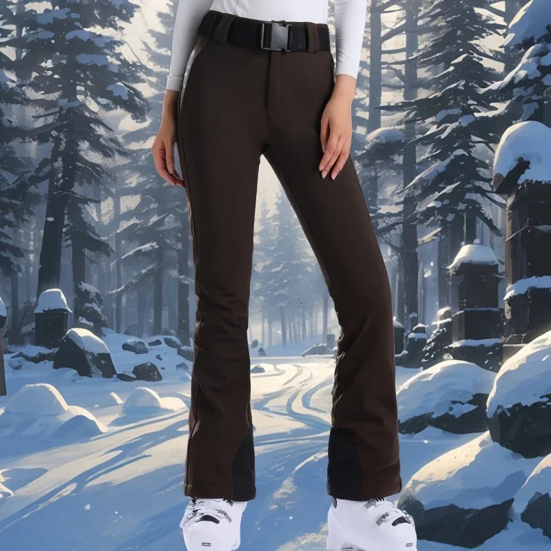 Winter Skiing Pants Women Ski Pants 2025 Outdoor Thermal Pants Windproof Waterproof Snowboard Clothes Sports Snow Trousers 241118