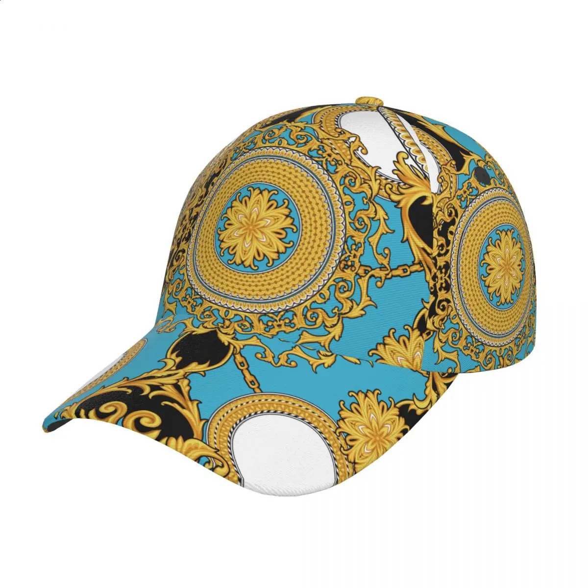 modern Baroque chain outdoor sports hat mens baseball hat mens Visor hat baseball hat street hip-hop hat golf hat mens 241119