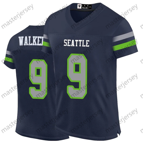 14 Metcalf Football Jerseys Lockett Walker III Smith-Njigba Custom All Stitched Name and Number