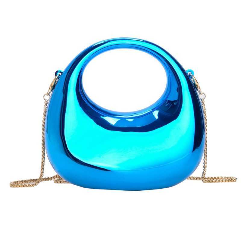 New Fashion Chain Handheld Mini Crescent Acrylic Bag Lipstick Change Single Shoulder Crossbody Bag