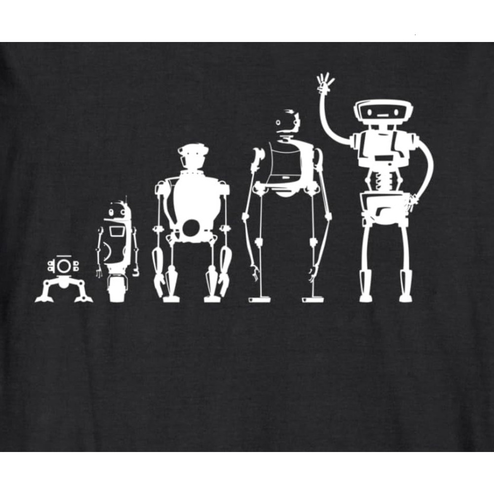Long Sleeve Shirts for Men sweatshirt Evolution of Robot Robotics Digital Fun Gift Long Sleeve T-Shirt T shirt Tee Streetwear Casual tops clothes