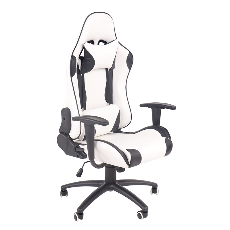 Adjustable Height & Reclining Ergonomic E-Sports Gaming Chair in Black