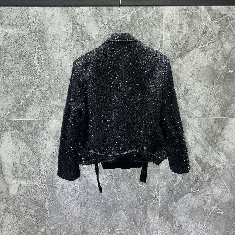 Autumn Winter High-End Bright Silk Design Short Suit Collar Jackets Loose Coat Men Handsome Fashion Trendy Male Solid Color Tops