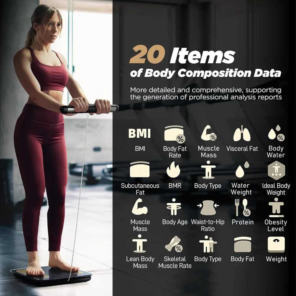 Body Weight Scales Scales Digital Body Weight Scale Bathroom Smart Scales With Large Color Display FSA or HSA Eligible Electronic Person Weighing 2404