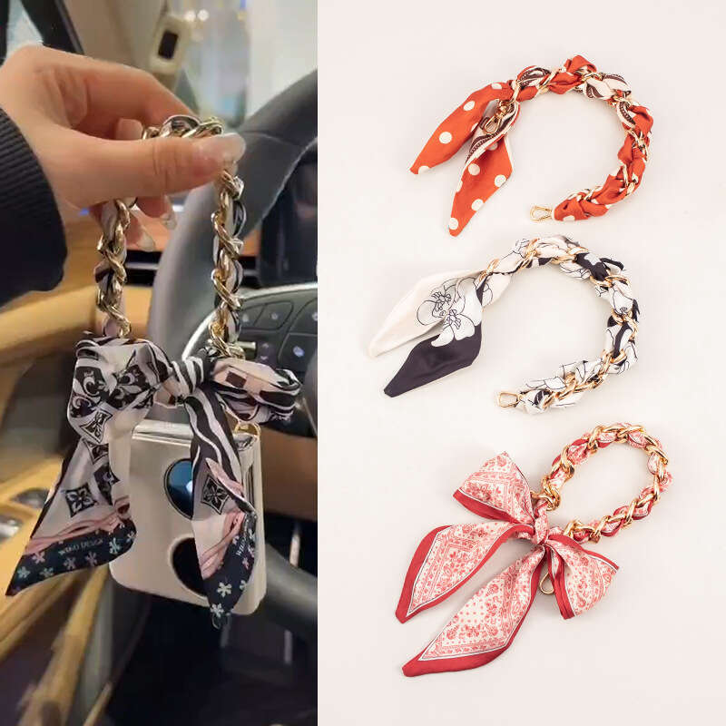 Mobile compatible with Pocket 2 folding wrist strap, double buckle chain, short woven phone lanyard