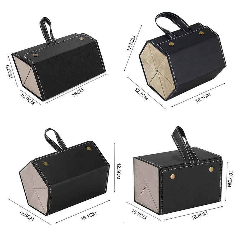 Foldable Glasses Storage Box Portable Glasses Organizer Sunglasses Eyeglasses Storage Containermulti-Slot Travel Glasses Case 240419