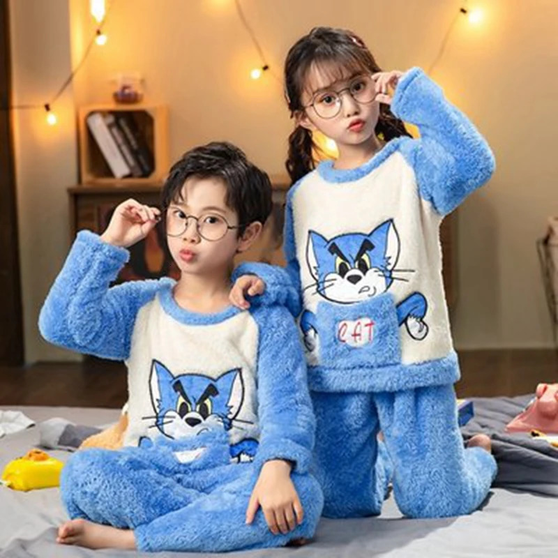 childrens clothing cartoon filled sleepwear girls childrens sleepwear set baby clothing Halloween sleepwear childrens sleepwear 241118
