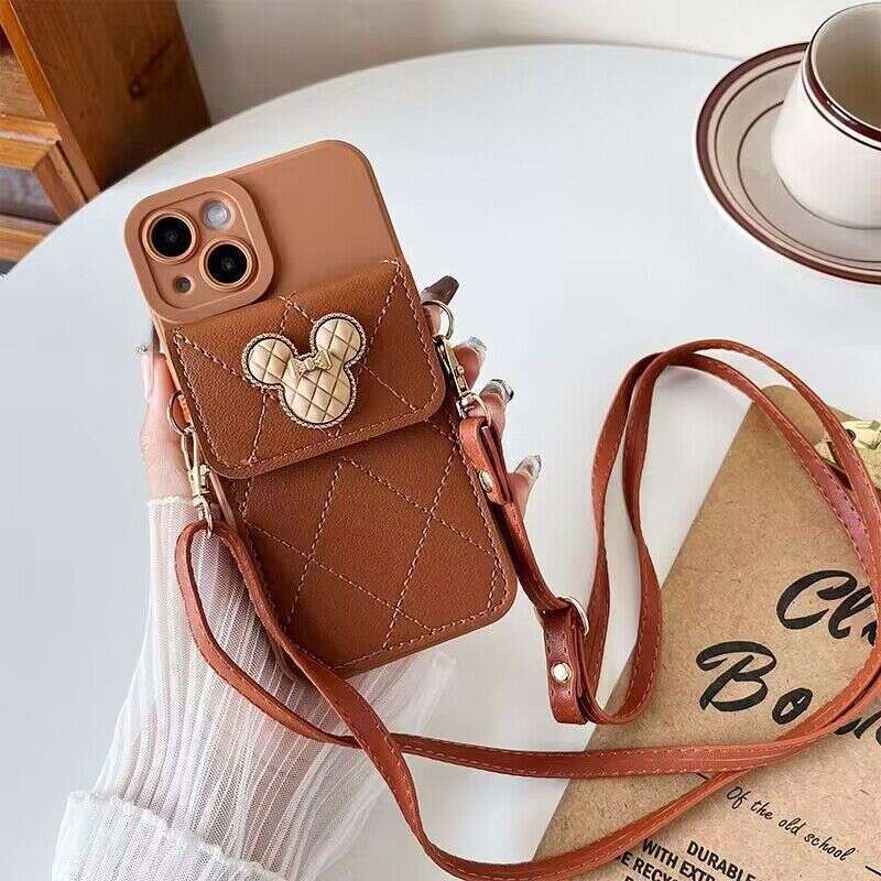 Xiaoxiangfeng Wallet is suitable for 14 Promax phone cases, iPhone 15 soft 13 crossbody 16 with hanging rope XS women's 8p
