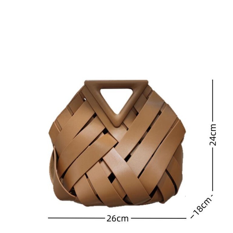 Women's Original Designer Hobo Knotted Bag Handbag Weave Big Hollow Out Shoulder Bags For Women Bolsos Patent Leather BagVoyage