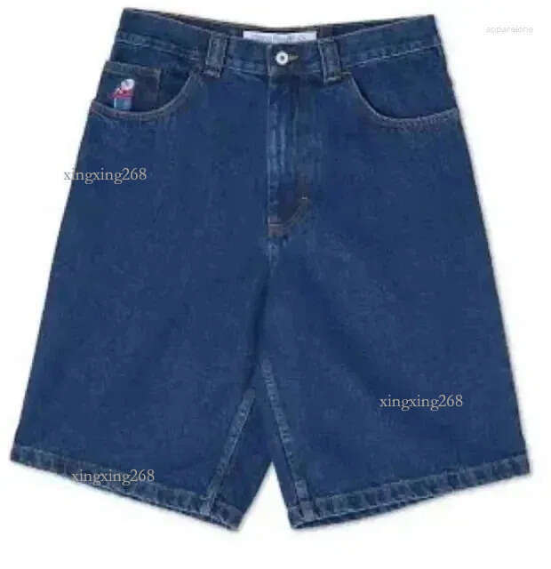 Men's Shorts Streetwear Short Jeans Mens Womens Harajuku Hip Hop Retro Patchwork Baggy Denim Gym Casual Basketball