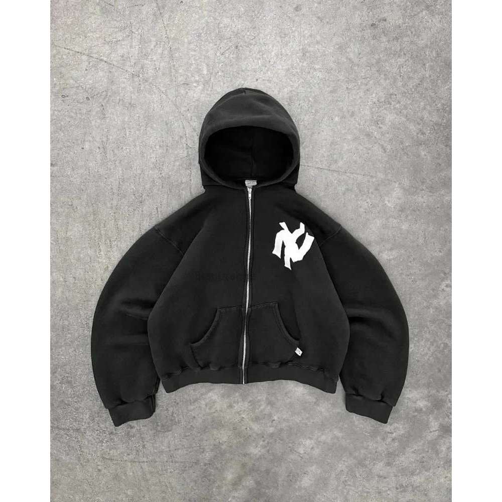 Y2k Street Wear New Haruku Hip Hop Retro Letter Pattern High Quality Women's Top Casual Hoodie