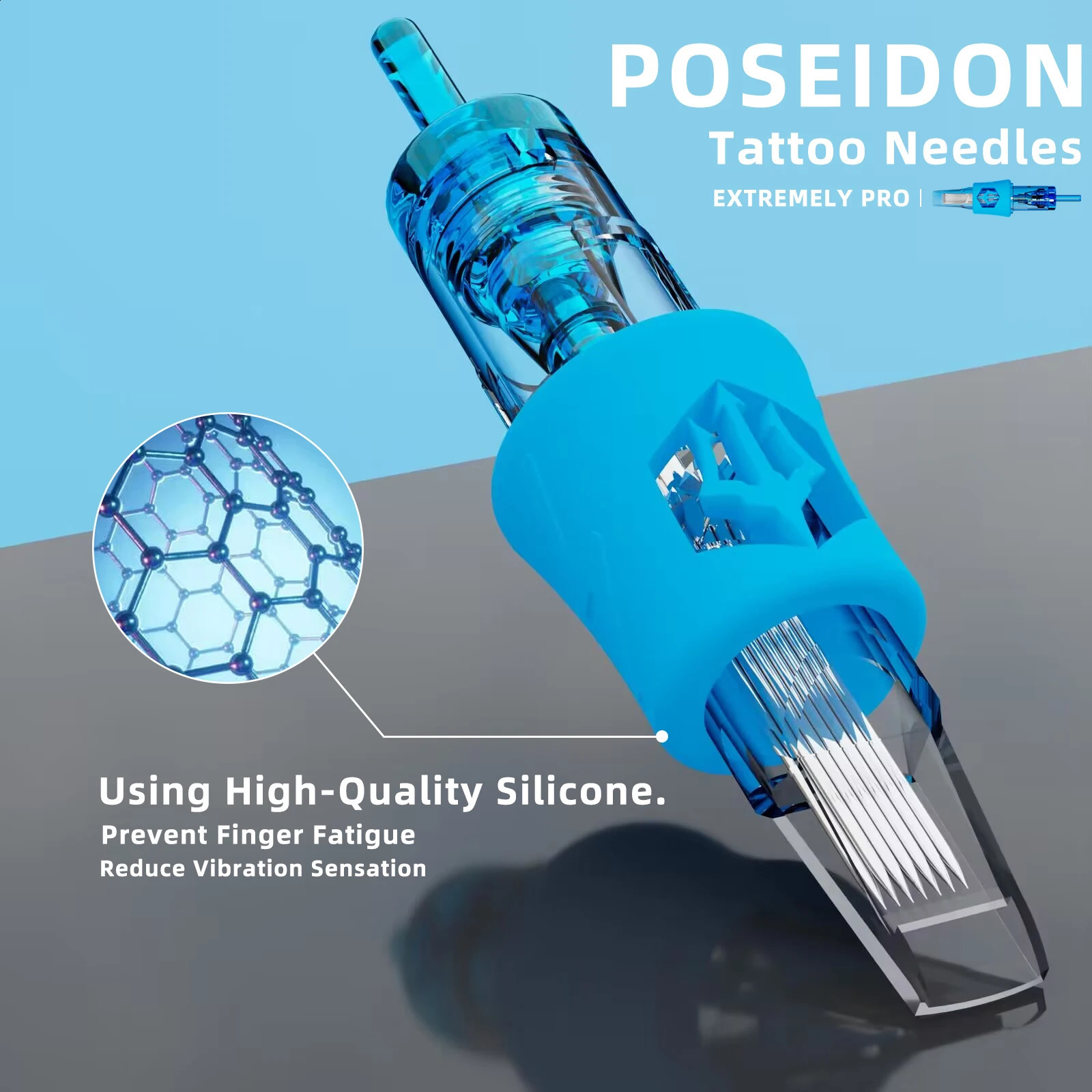 50 pieces of POSEIDON hybrid RS RL RM M1 tattoo ink cartridge needle liner shader with film safety ink cartridge used for tattoo pens 241119