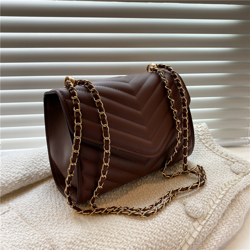 Women's Fashion One Shoulder Retro Small Square Bag Crossbody Bag Minimalist Style Women's Chain Bag Suitable for Travel-ll