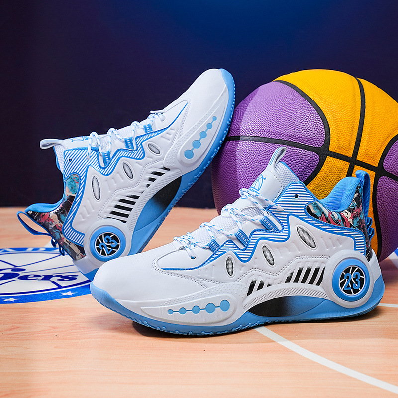 Basketball shoes, green sneakers, anti-slip, wear-resistant, shock-absorbing, professional competitions, practical sports shoes shipping free