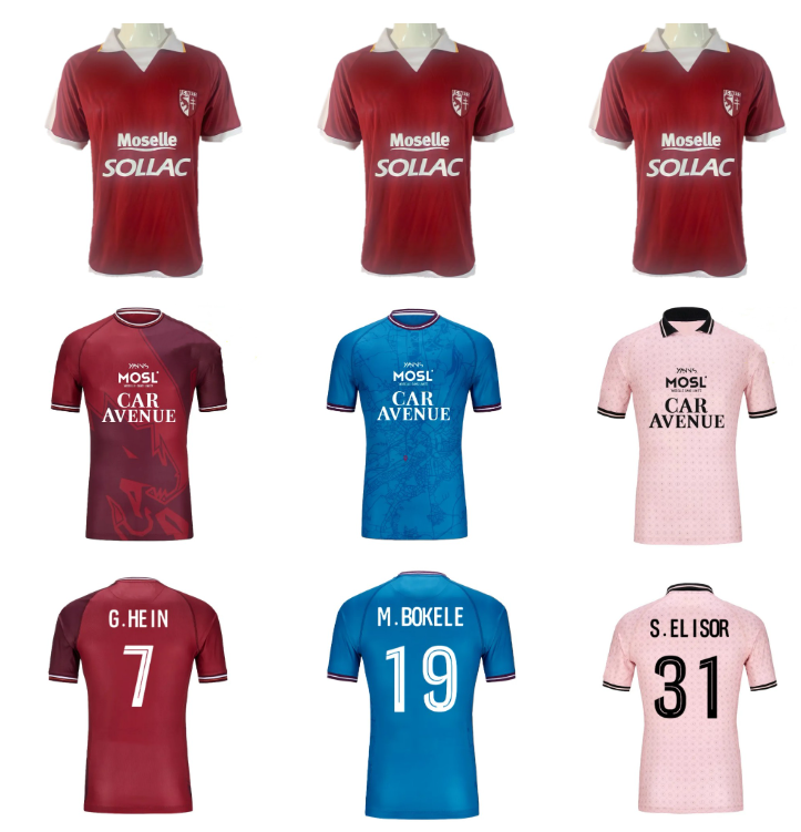 24 25 FC Metz soccer Jerseys 2003 2004 G.HEIN CANDE I.SANE ALPHA SABALY RAILLOT M.BOKELE STAMBOULI MALICK S.ELISOR KOUAO 2024 2025 maillot de foot 0304 football shirts