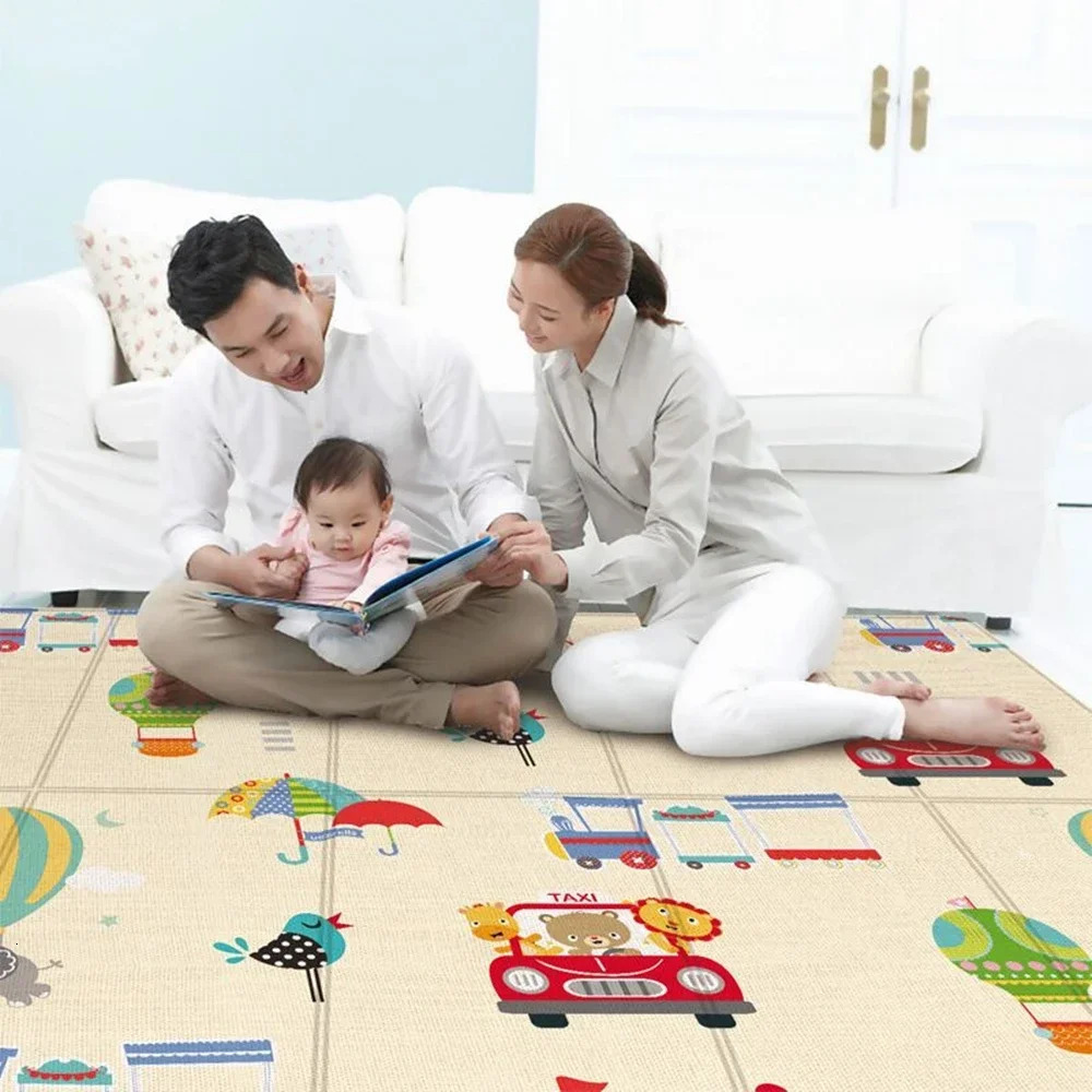 NonToxic Foldable Baby Play Mat Educational Childrens Carpet in the Nursery Climbing Pad Kids Rug Activitys Games Toys 180100 w241118