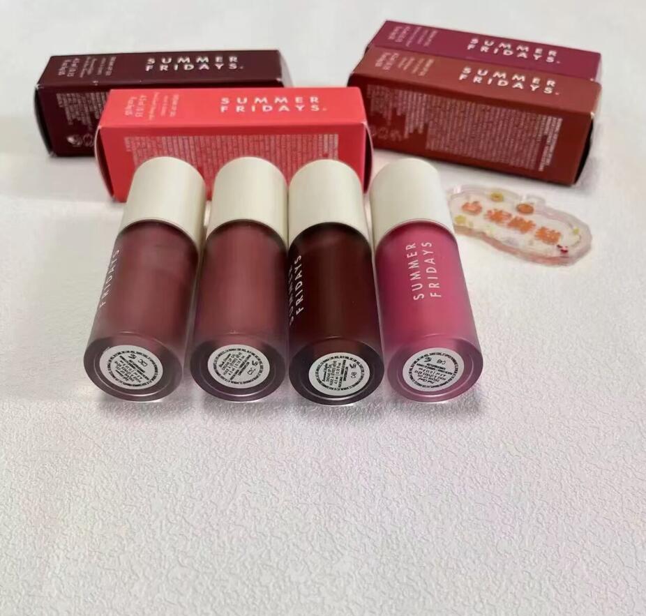 Dream Lip Oil 4 Colors Summer Fridays Lipgloss Liquid Lipstick Moisturize Smooth Makeup Lips Glaze Butter LipBalm Pink Cloud Soft Mauve 4.5g LipCare C