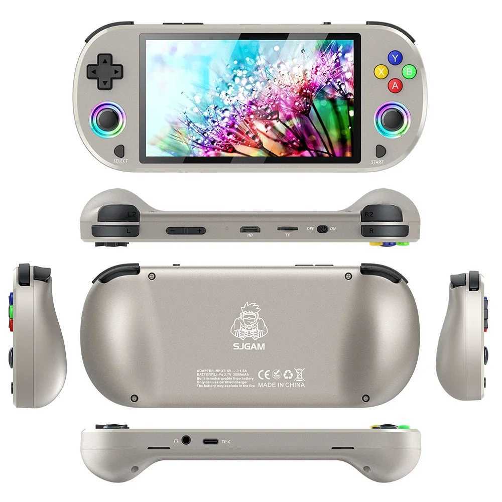 M22 Pro Handheld Game Csole 5.0 HD 1920*1080 IPS Display Support LINUX/ Emelec 4.3 for PSP Portable Pocket Video Player Z250325