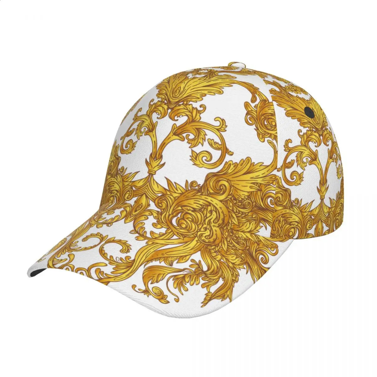 Golden Baroque Outdoor Sports Hat Baseball Hat Mens Visor Hat Baseball Hat Street Hip Hop Hat Golf Hat Mens 241119