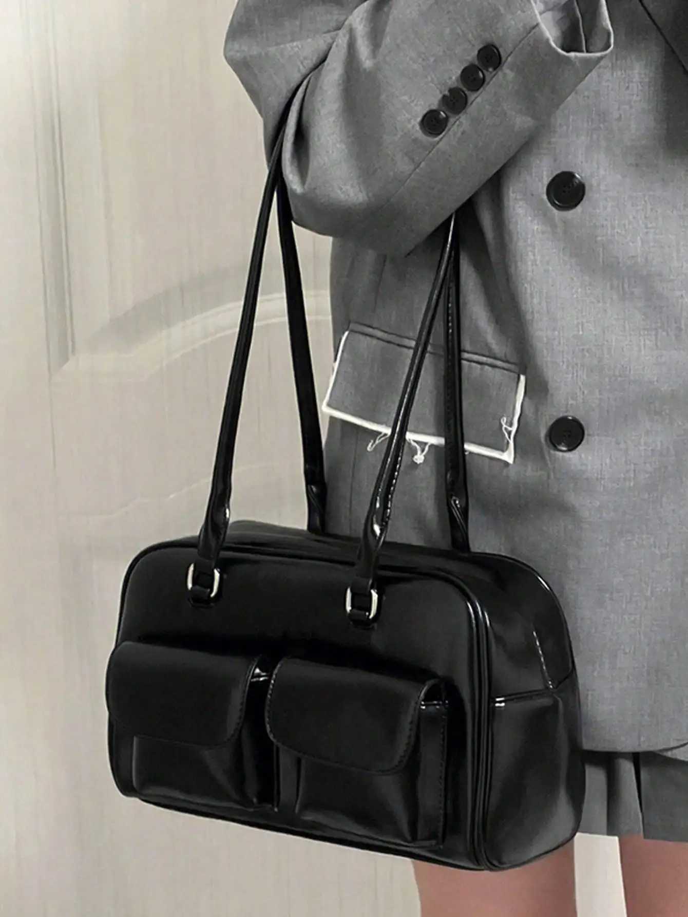 New Fiat and Versatile High end Texture Unique Soft Leather Bag Large Capacity Handheld Horizontal Bag Y250318