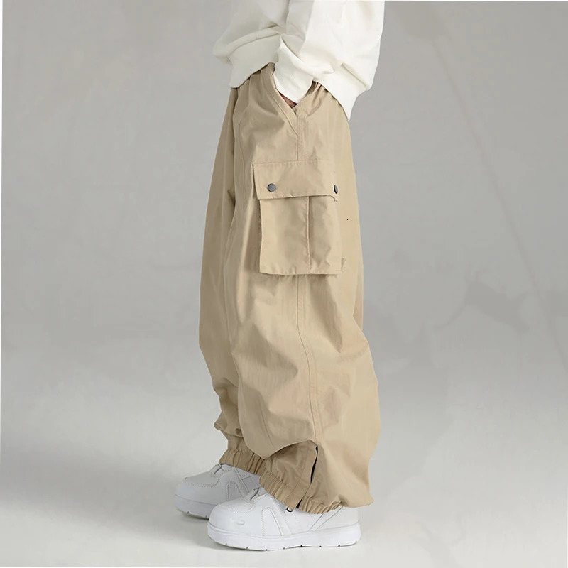 Outdoor Skiing Pants Ski Trousers Snow Clothes Women Loose Snowboard Wear Windproof Men Winter Cargo Pants 241118