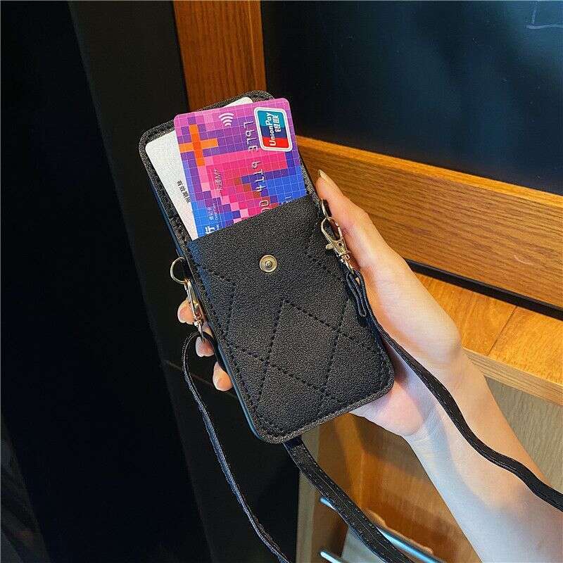 Xiaoxiangfeng Wallet is suitable for 14 Promax phone cases, iPhone 15 soft 13 crossbody 16 with hanging rope XS women's 8p