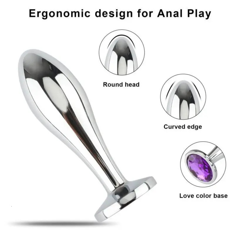 Steel Anal Butt Plug for Woman Female Ana Gay Annal Extreme Deep Buttplug Sport Men Sex Kit Toys Tooys Shop Adult Products Goods 240325