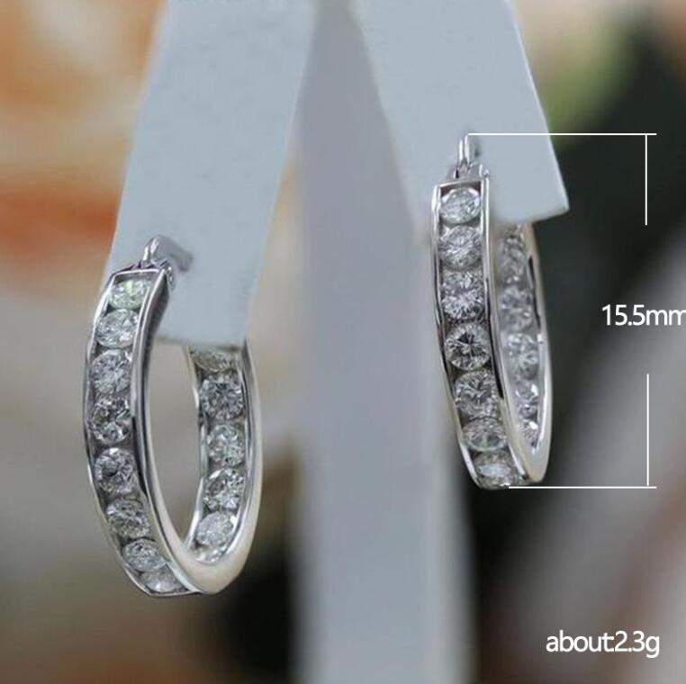 Vintage Sterg Sier Gold Plated Drop Earrings Women, 5A Cubic Zirconia Party Jewelry for Mother's Day Gift