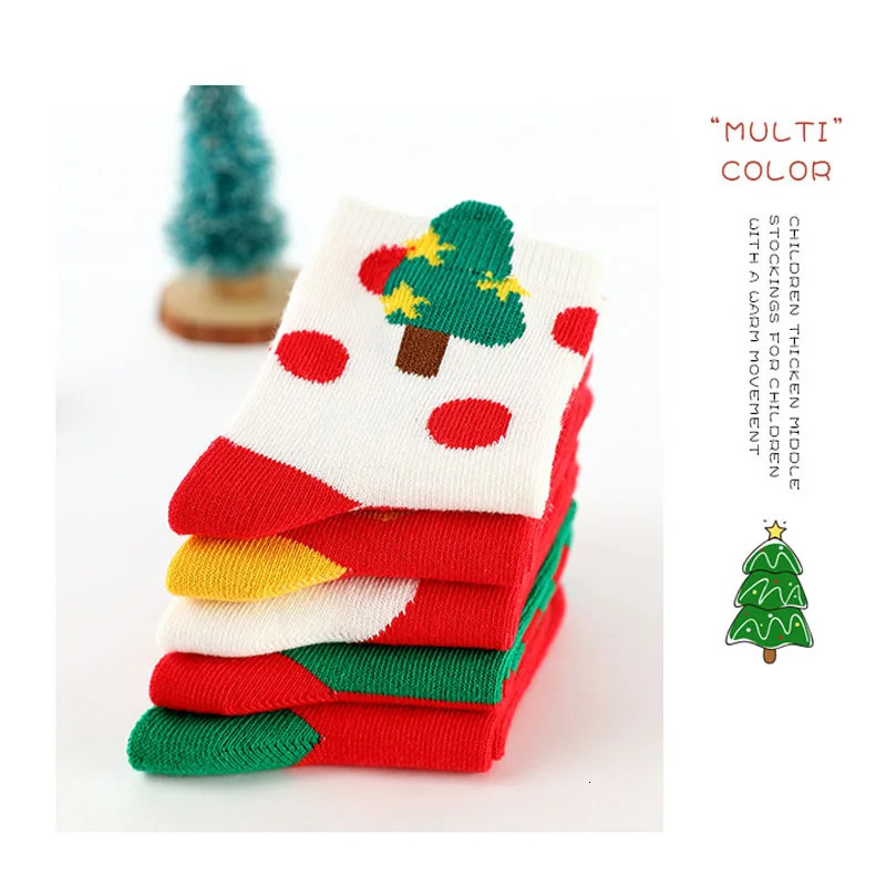 Childrens Cute Christmas Socks Childrens Knitted Socks Childrens Babies Boys borns Girls Winter Children Years Children Children Aged 1 to 12 241118