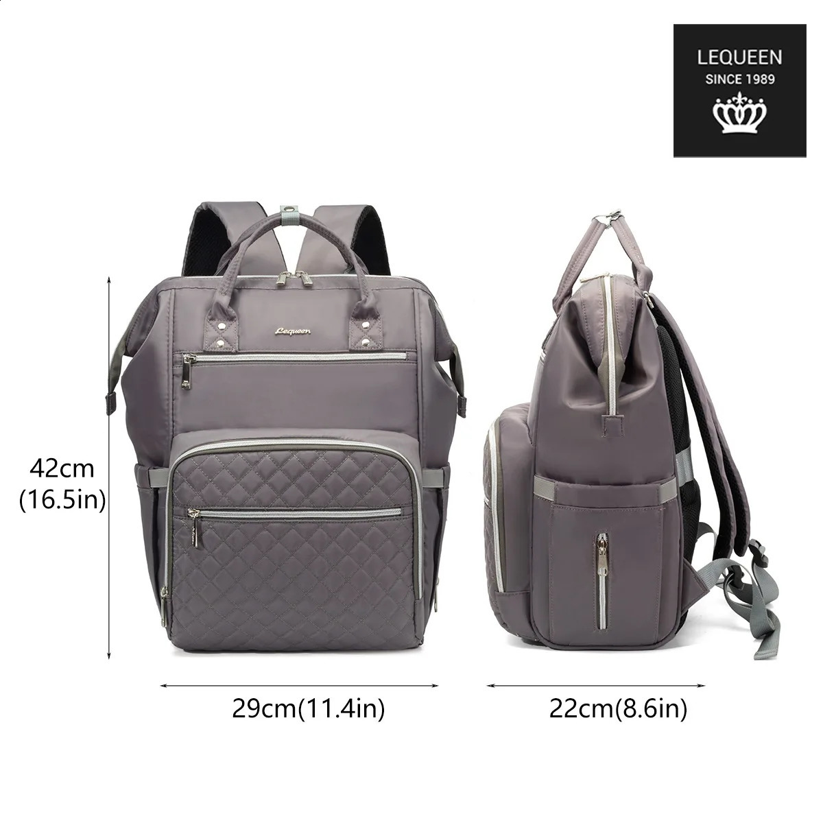 LEQUEEN Diaper Bag Backpack Large Capacity Travel Bag Style Waterproof Multifunctional Maternity Mother Baby Stroller Bags 250106