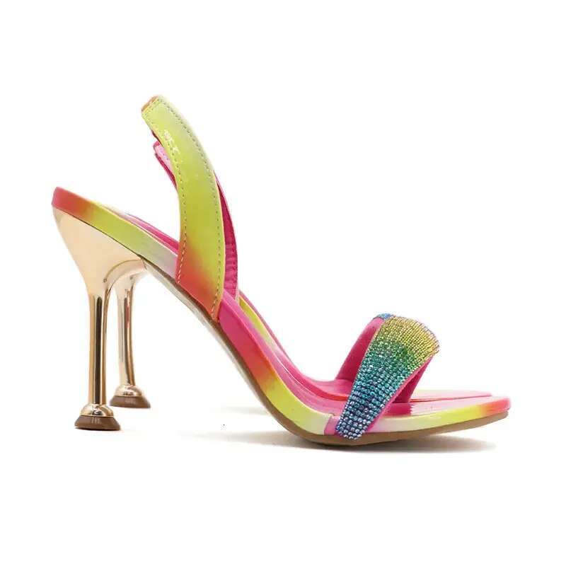 Low Sandals Woman Leather Shoes Lady 2023 Clear Heels Large Size All-Match Suit Female Beige Low-heeled Stiletto New Elastic Ba 2995