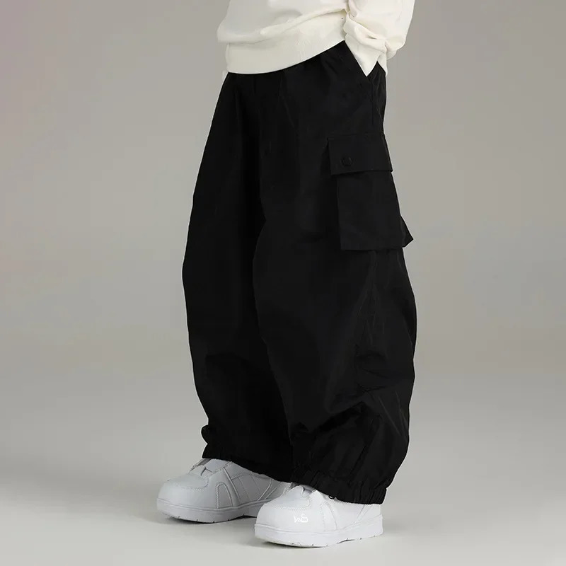 2024 Man Woman Skiing Baggy Pants Warm Loose Skying Ski Trousers Winter Outdoor Waterproof Female Snow Snowboard Pants Clothes 241118