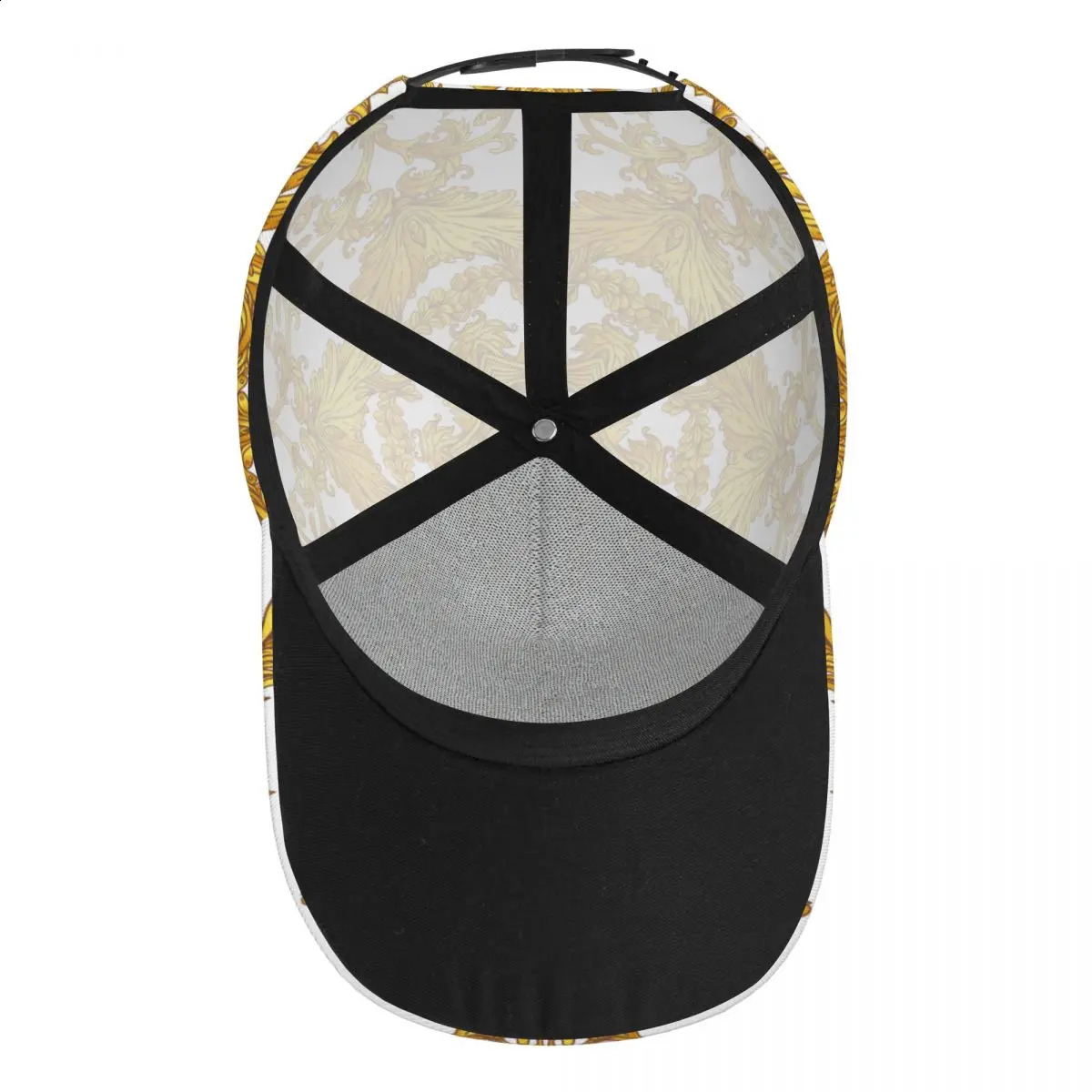 Golden Baroque Outdoor Sports Hat Baseball Hat Mens Visor Hat Baseball Hat Street Hip Hop Hat Golf Hat Mens 241119