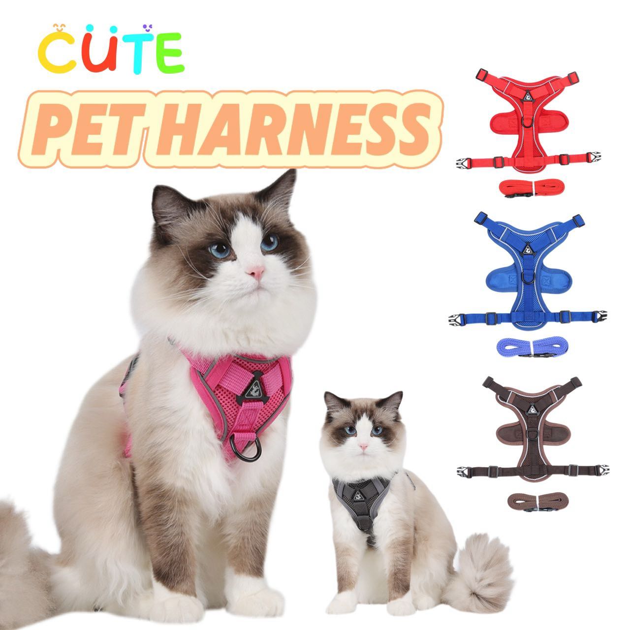 Dog Harness for Big Dog Vest Fashion Chest Strap Reflective and Breathable Cat Walking Rope Dog Rope Cat Harness
