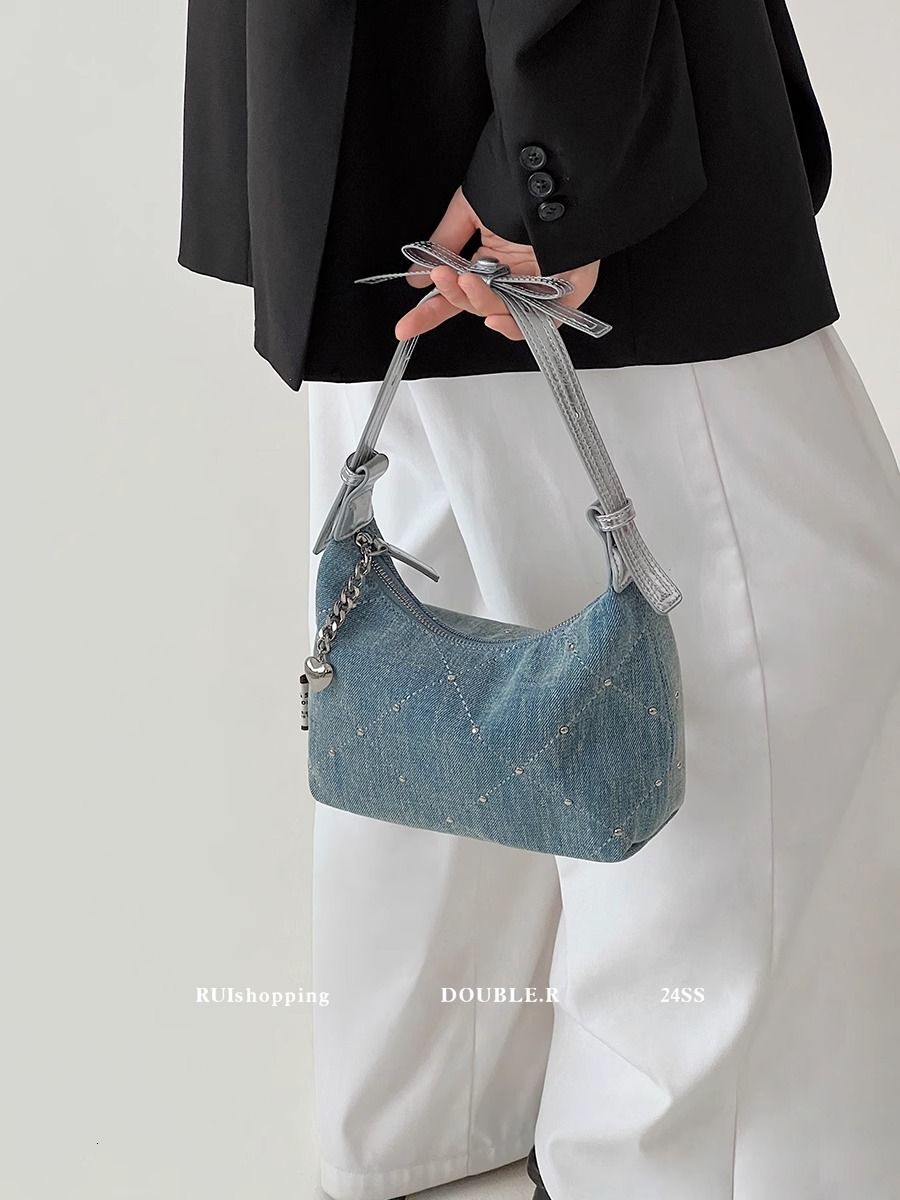 New casual multifunctional women s denim small bag new crossbody bag super popular handbag niche trend mini leisure designer handbag