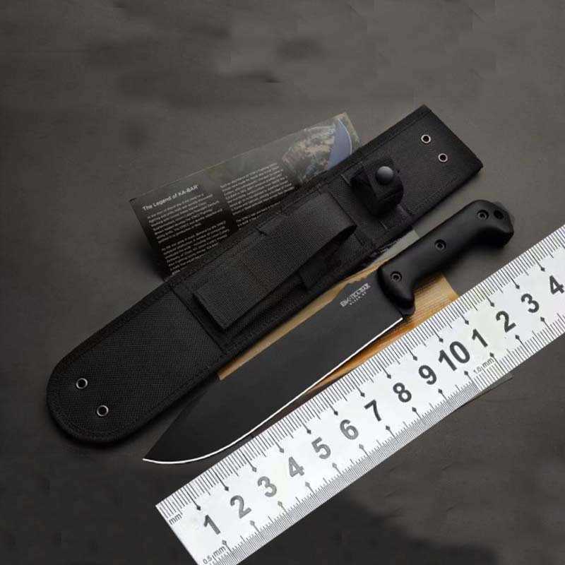 BK9 outdoor straight knife high hardness steel sharp camping survival knife hiking portable knife X241119