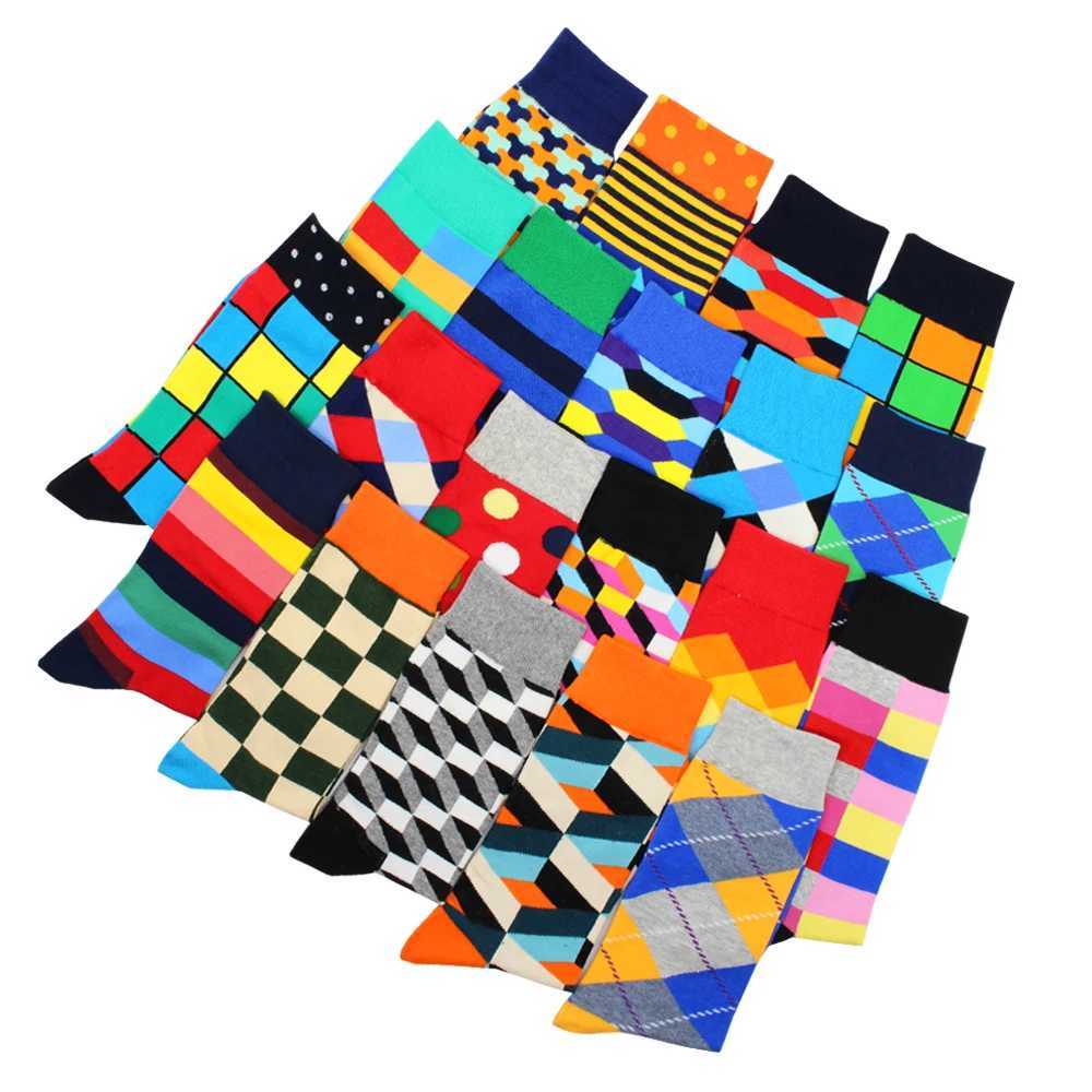 6 Pairs Fashion Casual Women and Men Socks Art Van Gogh Stripe Harajuku Fruit Animal Sloth Beer Funny Socks Dress Cotton SocksXJ241118
