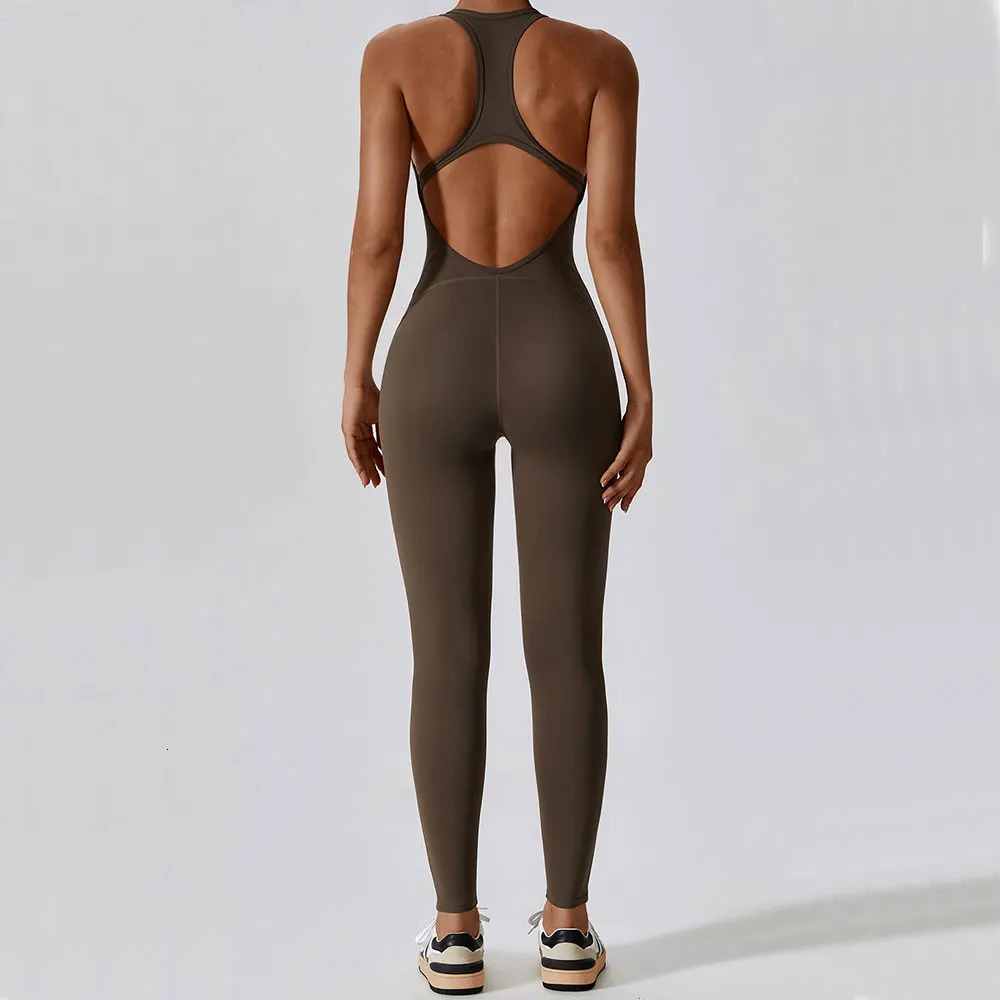 Yoga Jumpsuit Fitness Sports Overalls Gym Clothing Set Yoga Wear Pilates Workout Clothes for Women Outfit push-up Activewear 240407