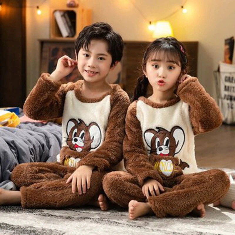 childrens clothing cartoon filled sleepwear girls childrens sleepwear set baby clothing Halloween sleepwear childrens sleepwear 241118