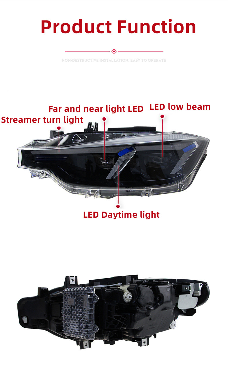 Full LED Headlight for BMW 3series F30/F35 20 13-20 18 320 325 DRL Dynamic Signal Daytime Headlamp Accembly