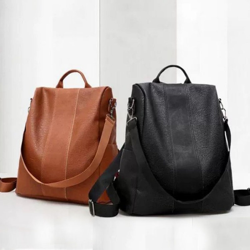 For Women 2023 New Large Capacity Mommy Bag Versatile Fashion Casual Soft Leather Designer Backpack
