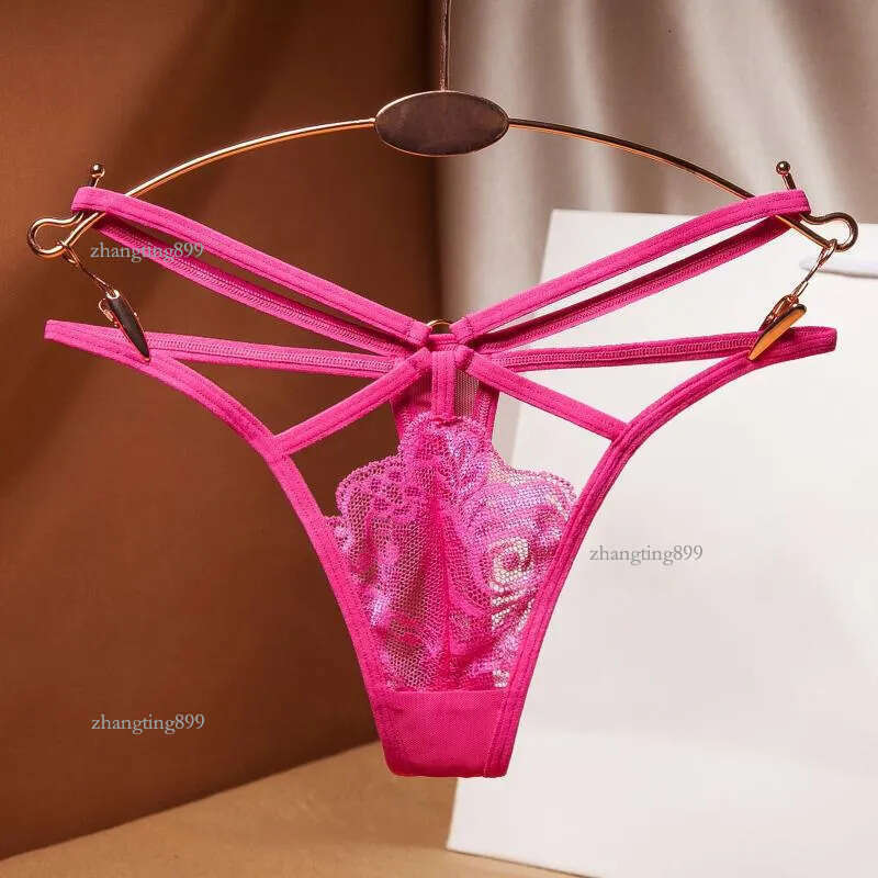 Women's Panties 25# Women Crotchless Sexy Lingerie Lace Pearl Thongs Ladies Girl Porno Underwear G-string Sex Transparent