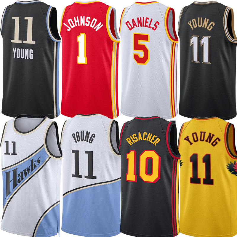 Atlan Hawk City Basketball Jerseys Traee Young Jalen Johnson Zaccharie Risacher Dyson Daniels Bogdan Bogdanovic Clint Capela Onyeka Okongwu Hunter Custom Jersey