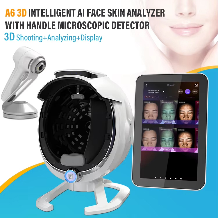 2 in 1 Microscopic Magic Mirror Facial 3D Shooting Health Detection Skin Analyzer Skin Scanner 36 Million Pixels 15.6 Inches Screen Skin Analysis Mach